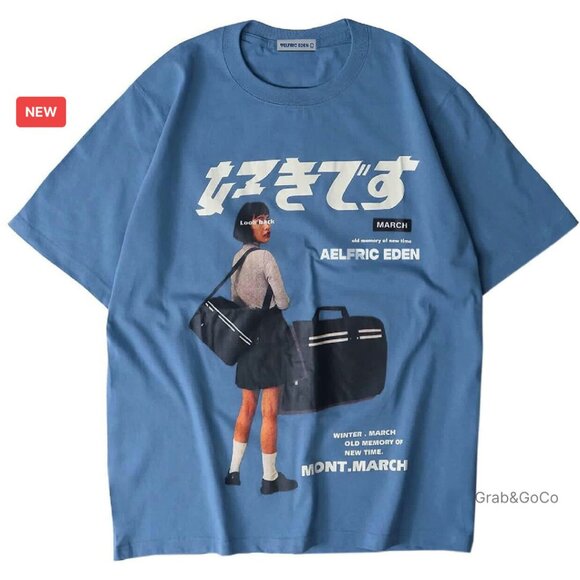Oversized Graphic Tee Y2K Retro Streetwear Unisex Casual Loose Fit